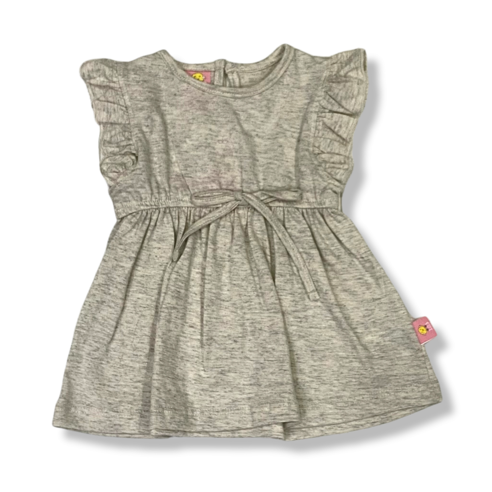 Vestido Ligero Moño En La Cintura Para Bebé Niña 0 A 18 M