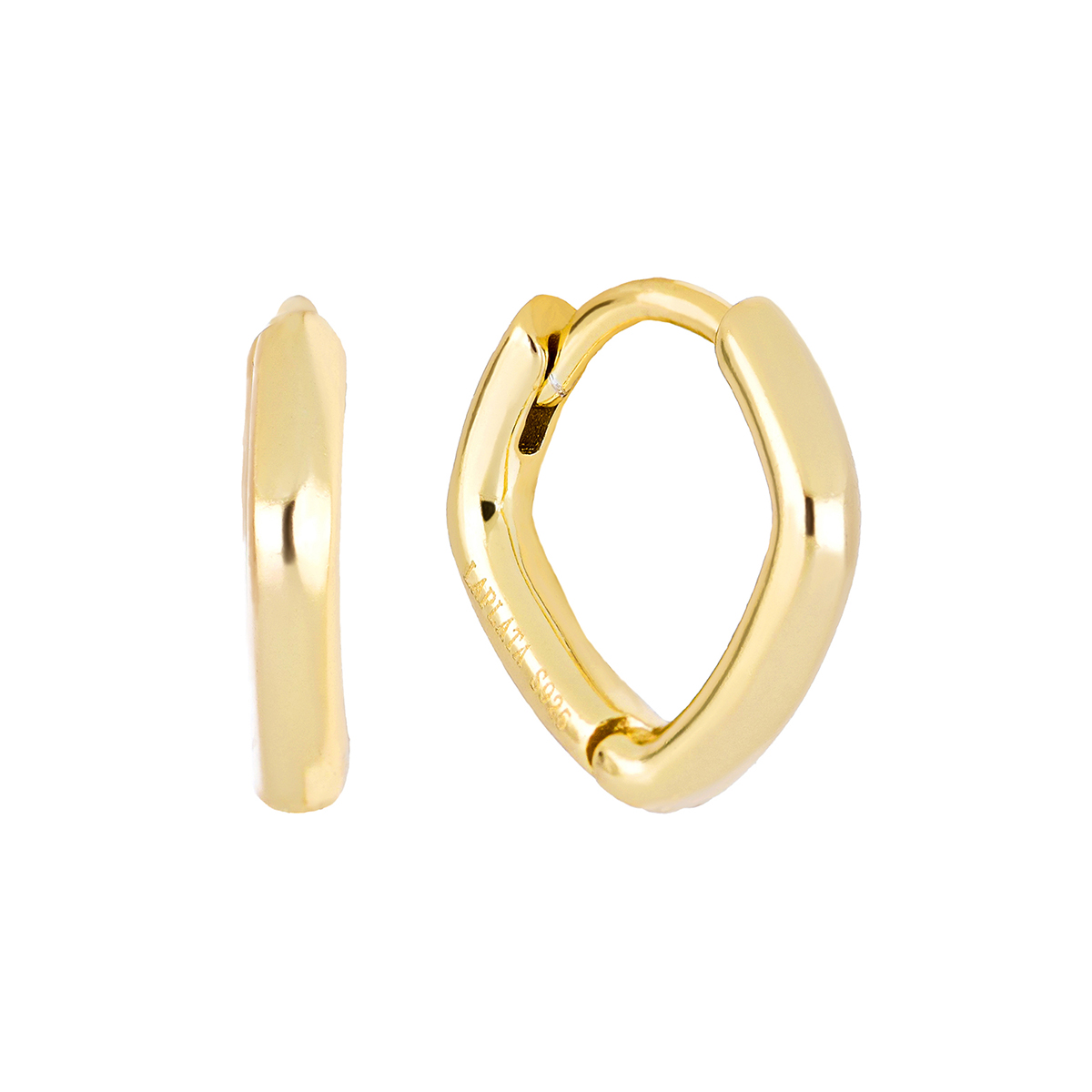 Arracadas Plata/Pequeñas Lisas Dorada /Dama /1.1x0.2cm