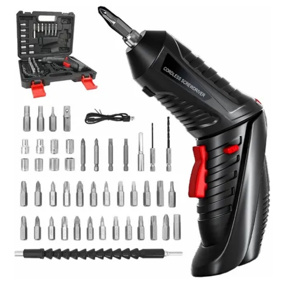 Destornillador Eléctrico Atornillador Inalámbrico 47pcs 3.6v