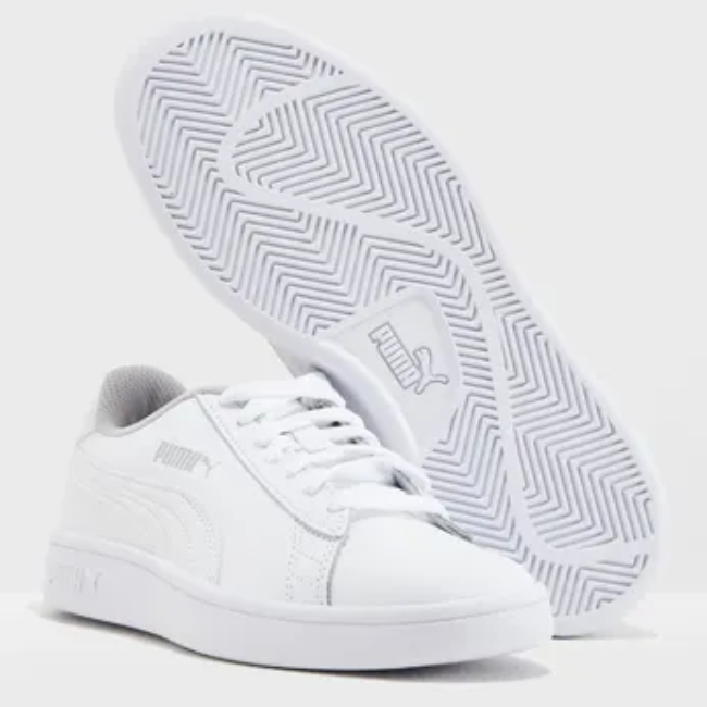Tenis casuales Puma smash v2 L J blancos/unisex 365170 02
