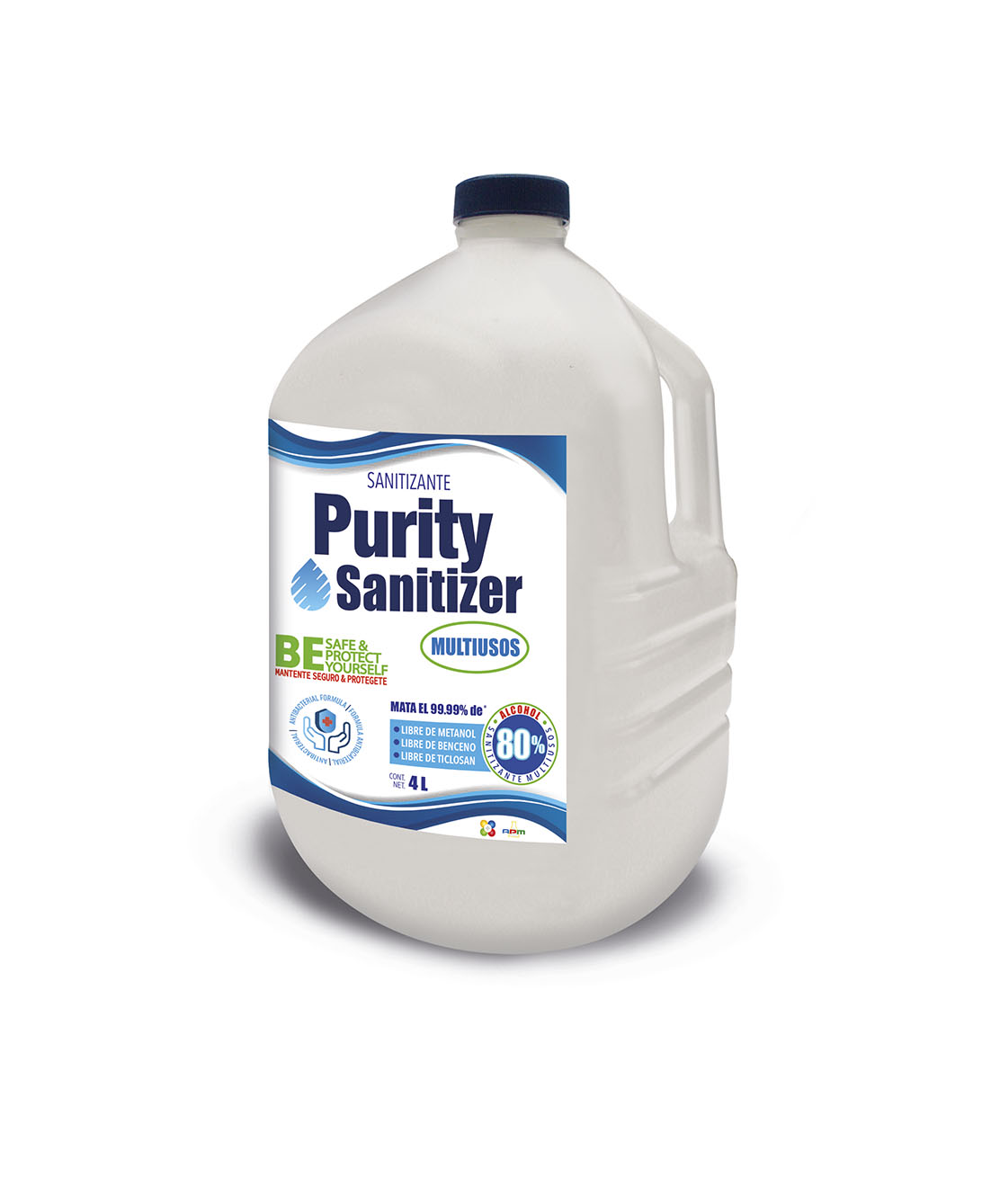 Alcohol Antibacterial 4L Purity Sanitizer Antiséptico para manos