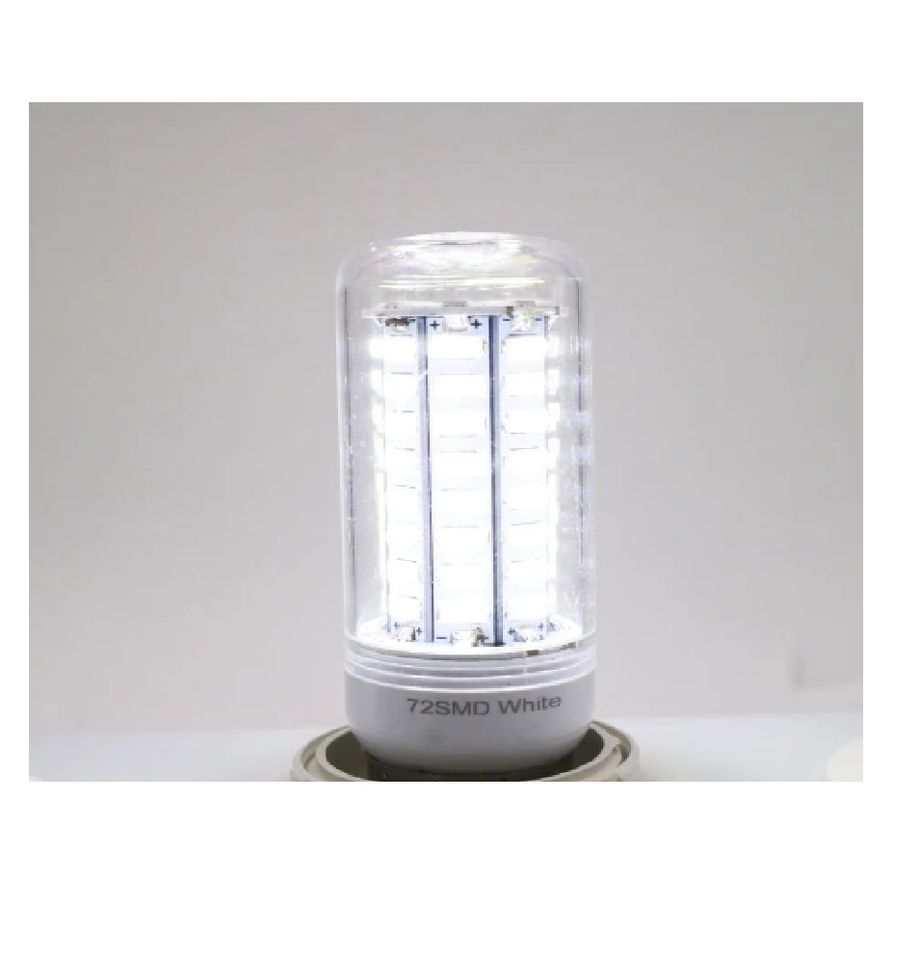 Bombilla LED foco lámpara de 24 LED E14 blanco lampara plástico luz tech