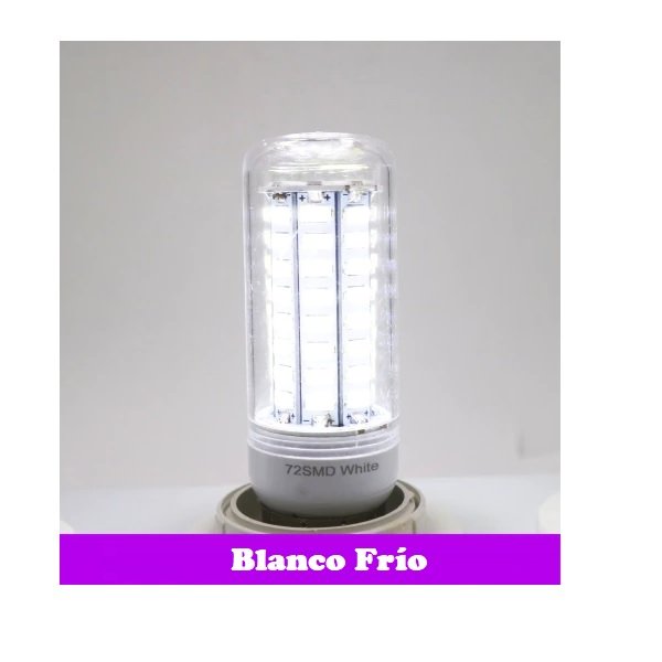 Bombilla LED foco lámpara de 24 LED E14 blanco lampara plástico luz tech