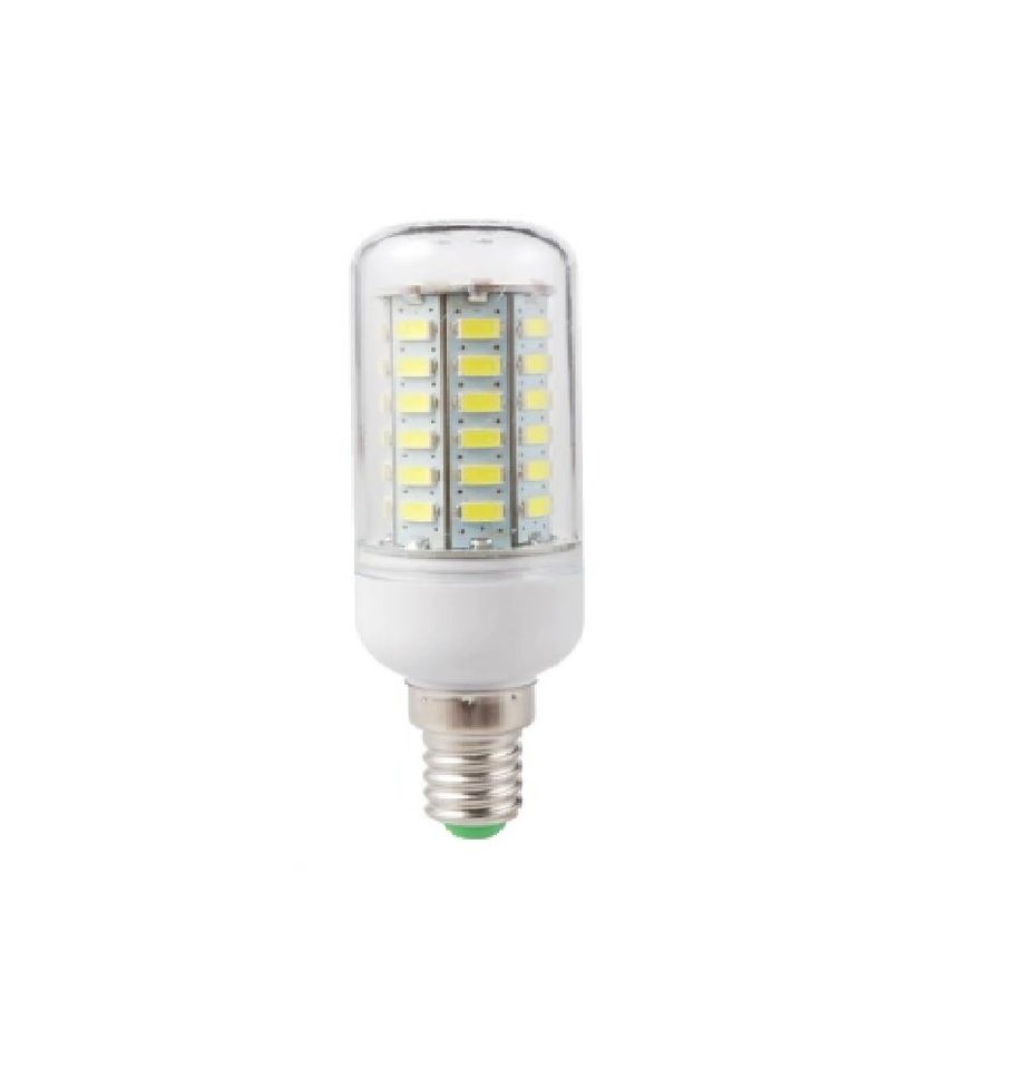 Bombilla LED foco lámpara de 24 LED E14 blanco lampara plástico luz tech