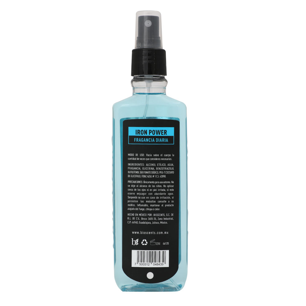 Body Mist Men Society Iron Power Bioscents