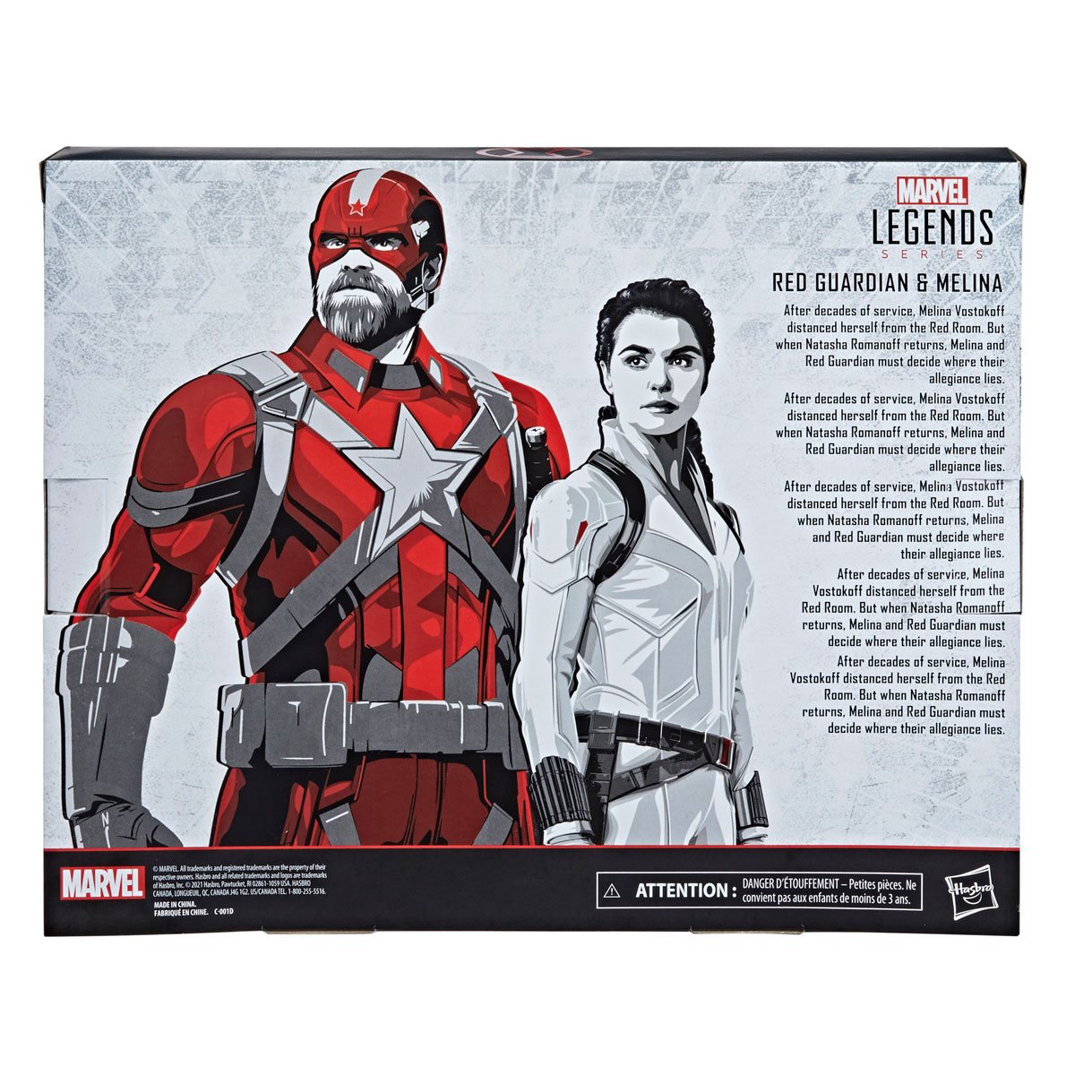 Black Widow Marvel Legends 6-Inch Red Guardian and Melina Vostokoff