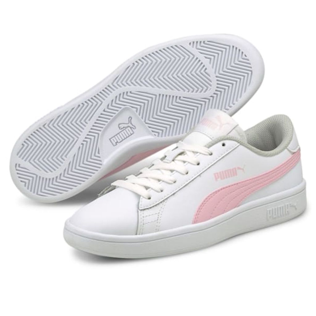 Puma Smash Tenis Puma Mujer Gris Con Rosa Tenis Puma Smash V2