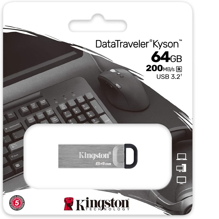 Memoria Flash USB 3.2 Kingston DataTraveler Kyson 64GB DTKN/64GB.