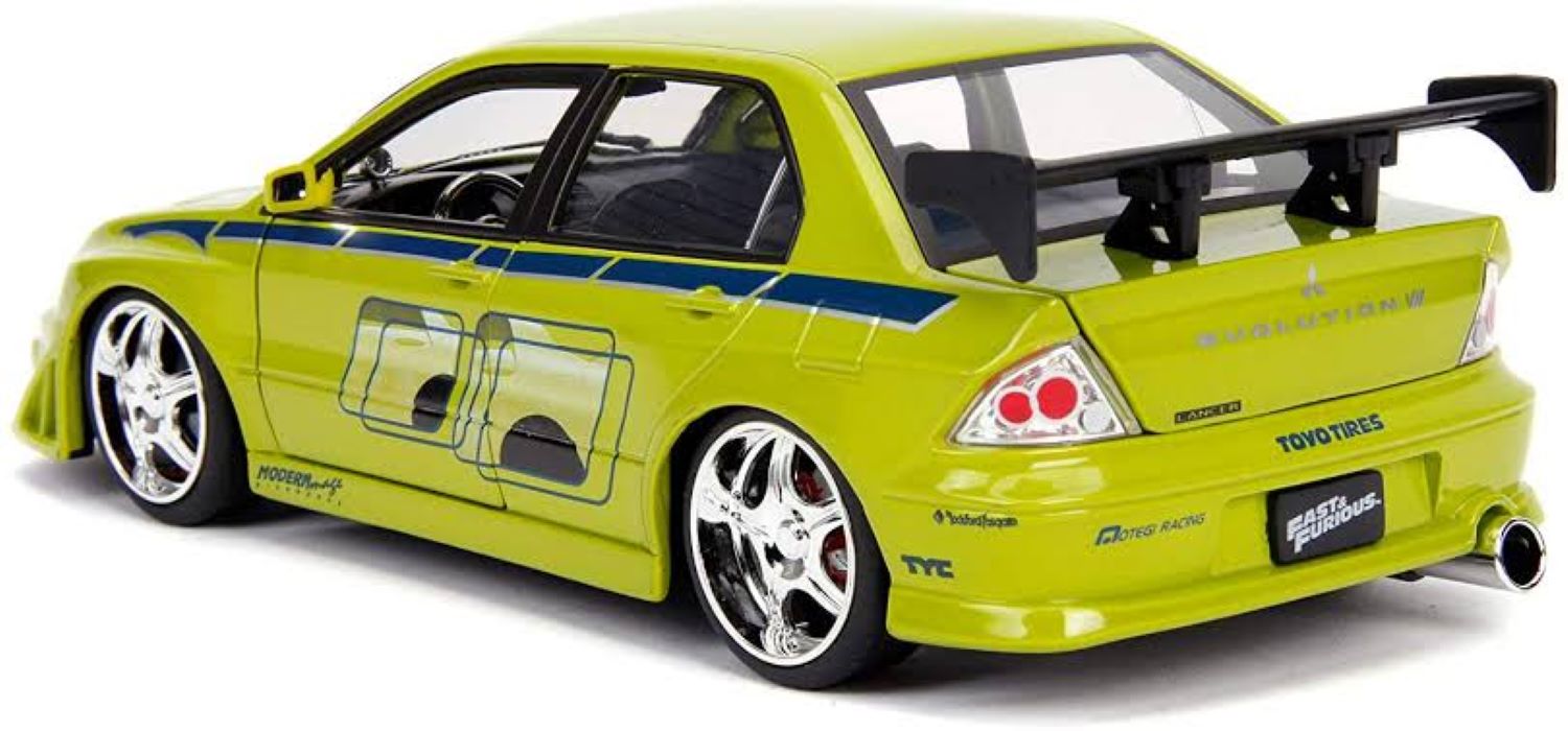 Brian Mitsubishi Lancer Evolution VII Rápido Y Furioso 1:24 Jada 