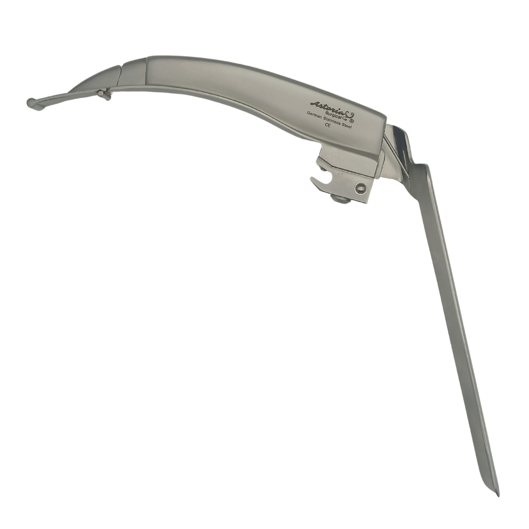 Hoja McCoy Laringoscopio Fibra Optica Integrada #3 Acero Inoxidable Punta Flexible