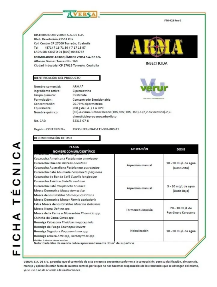 Arma 1 Litro