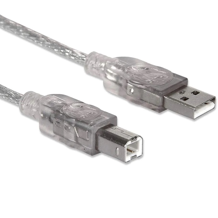 Cable USB 2.0 Impresora Manhattan A-B 5 Metros 345408.