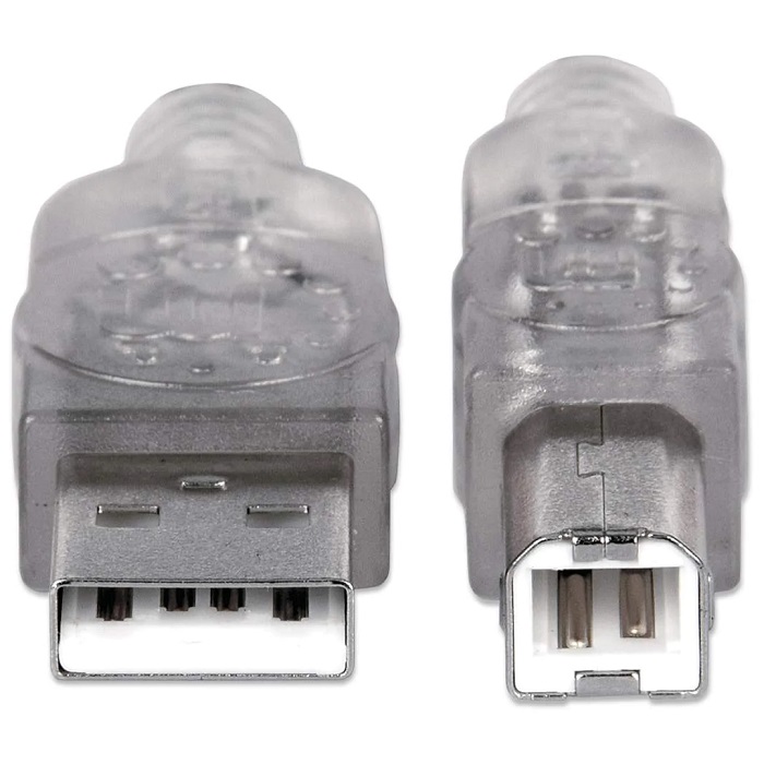 Cable USB 2.0 Impresora Manhattan A-B 5 Metros 345408.