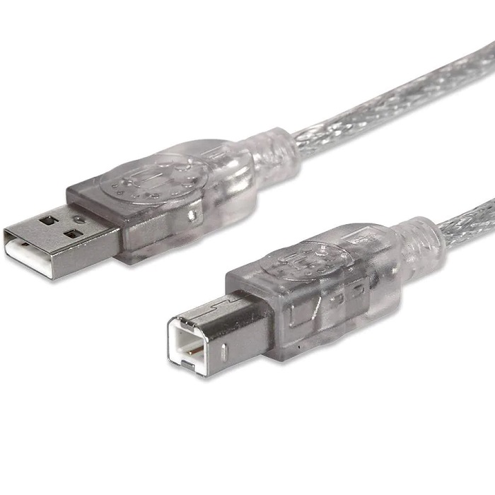 Cable USB 2.0 Impresora Manhattan A-B 5 Metros 345408.