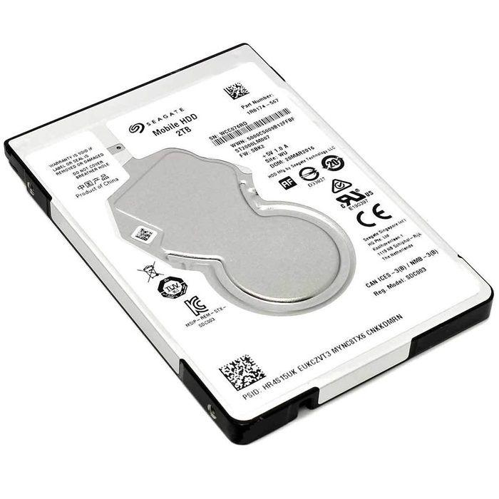 Disco Duro 2.5 Seagate Mobile 2TB 5400RPM SATA 3 128MB ST2000LM007