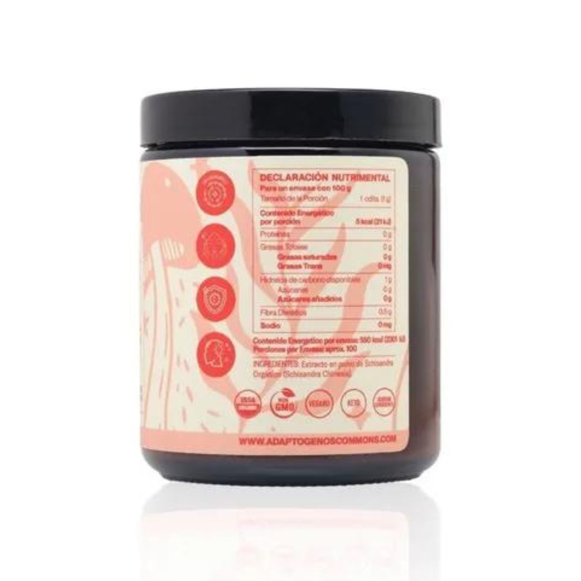 Schisandra Adaptógeno 100g Commons Polvo Berry Orgánico