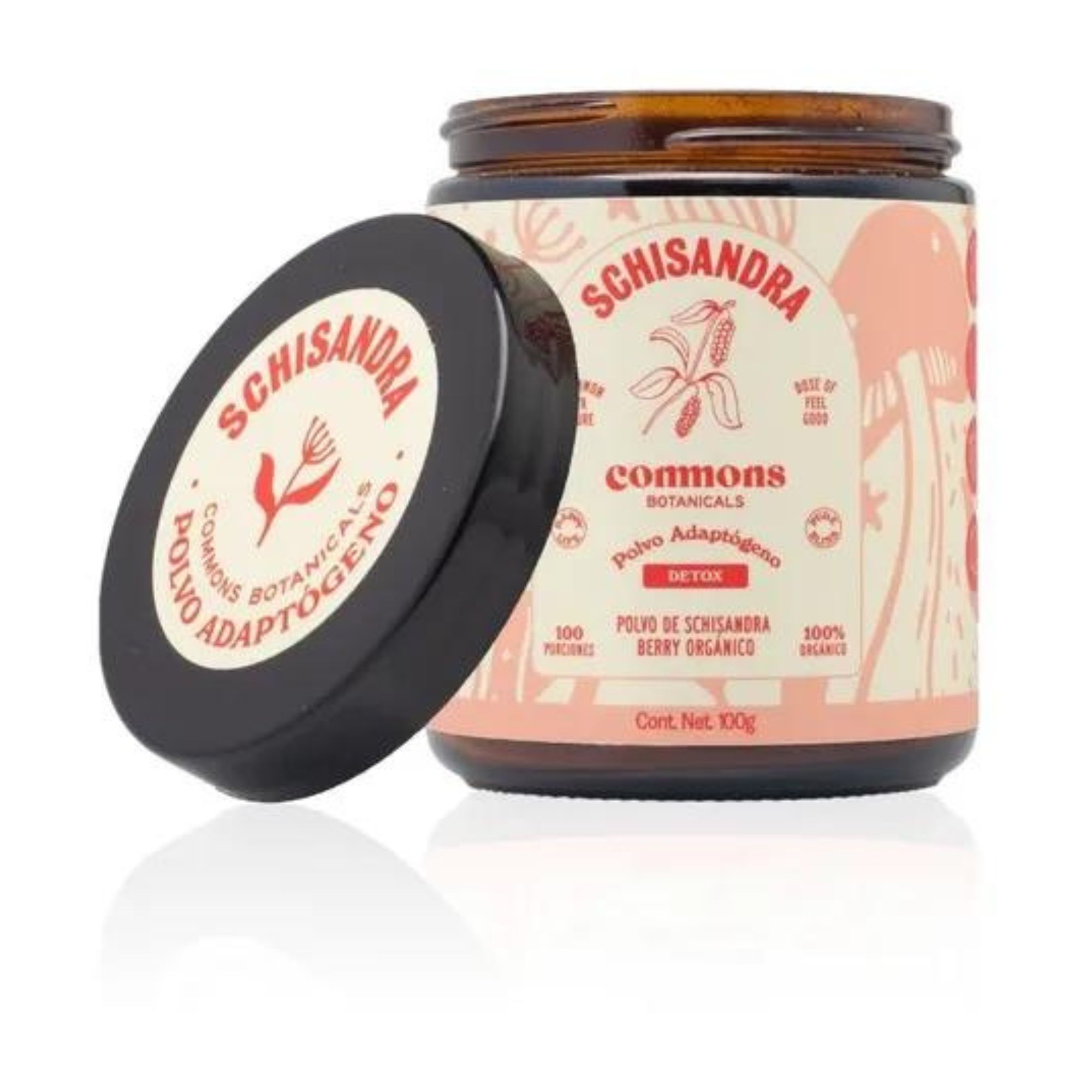 Schisandra Adaptógeno 100g Commons Polvo Berry Orgánico