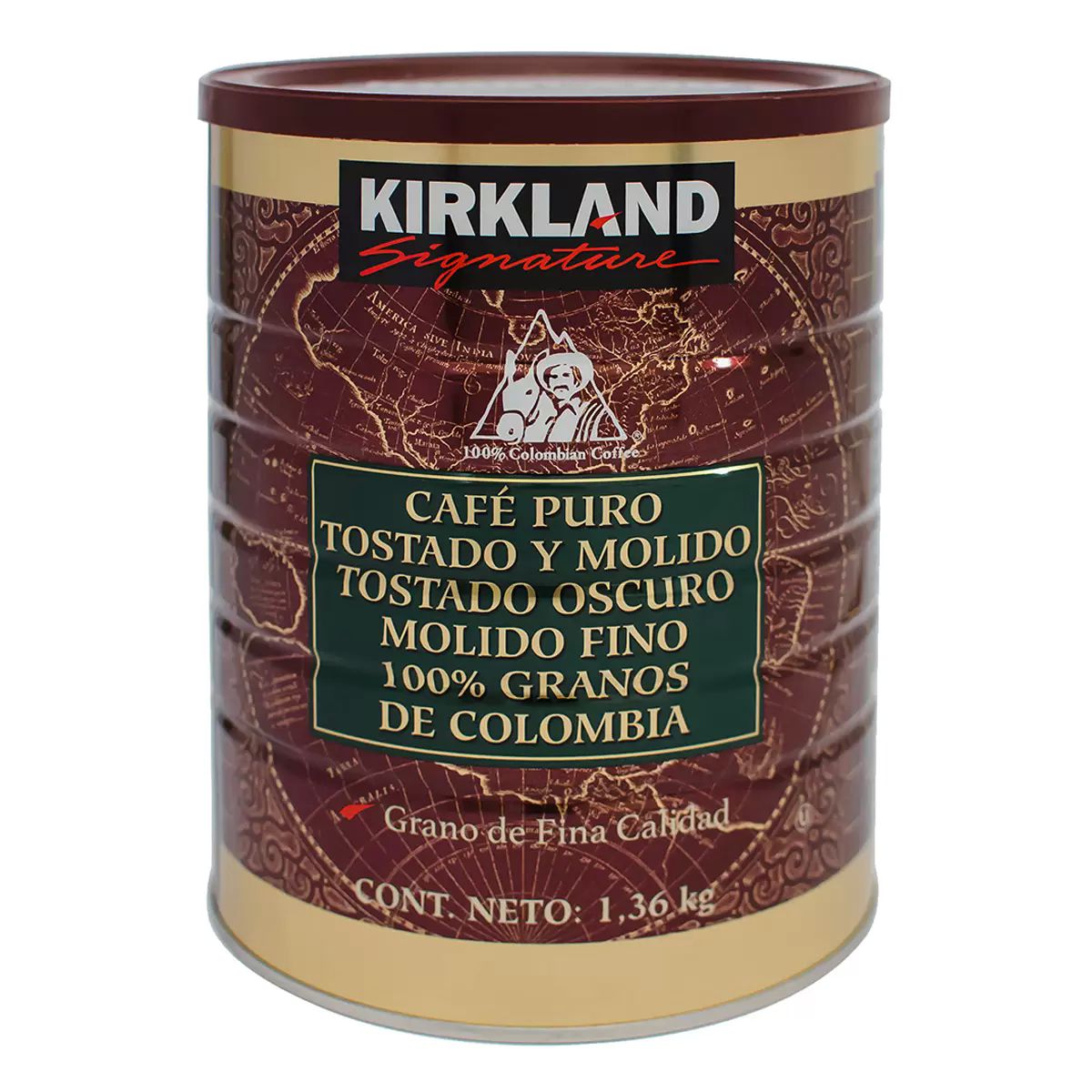 Café Molido Colombiano Kirkland Signature 1.36 kg