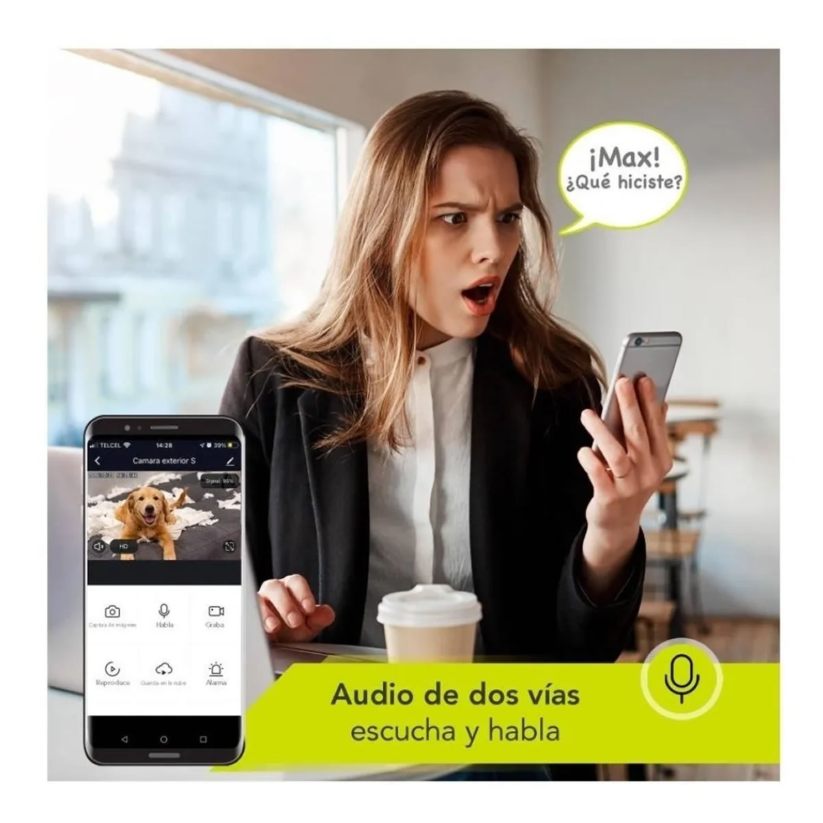 Set de Cámaras de Seguridad Exterior 2Pz Lloyds LC-1315 SMS