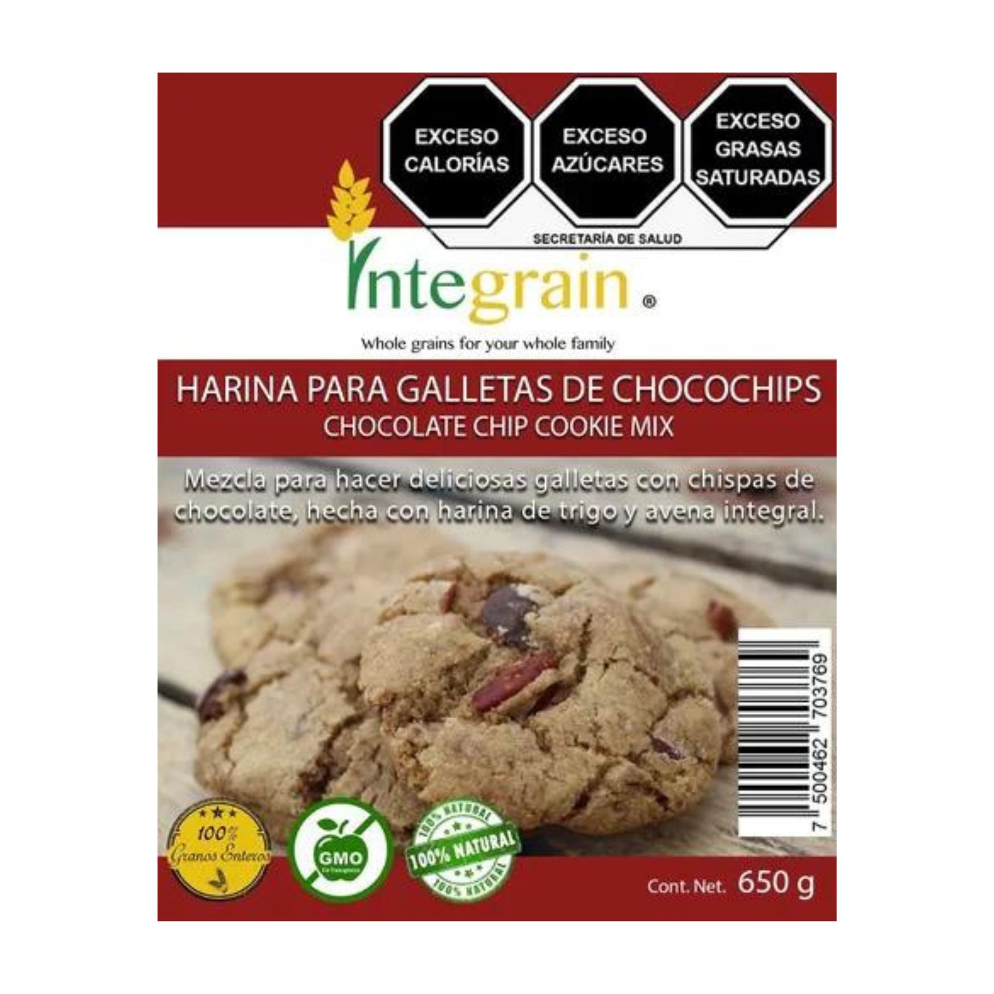Harina para galletas choco chips