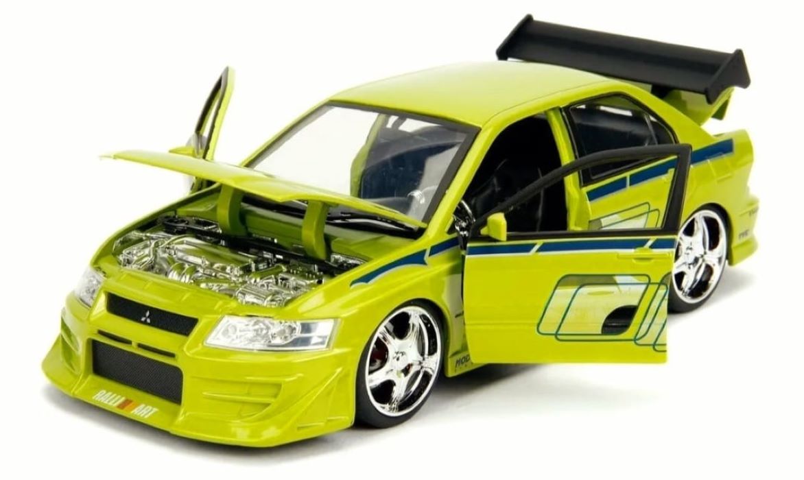 Brian Mitsubishi Lancer Evolution VII Rápido Y Furioso 1:24 Jada 