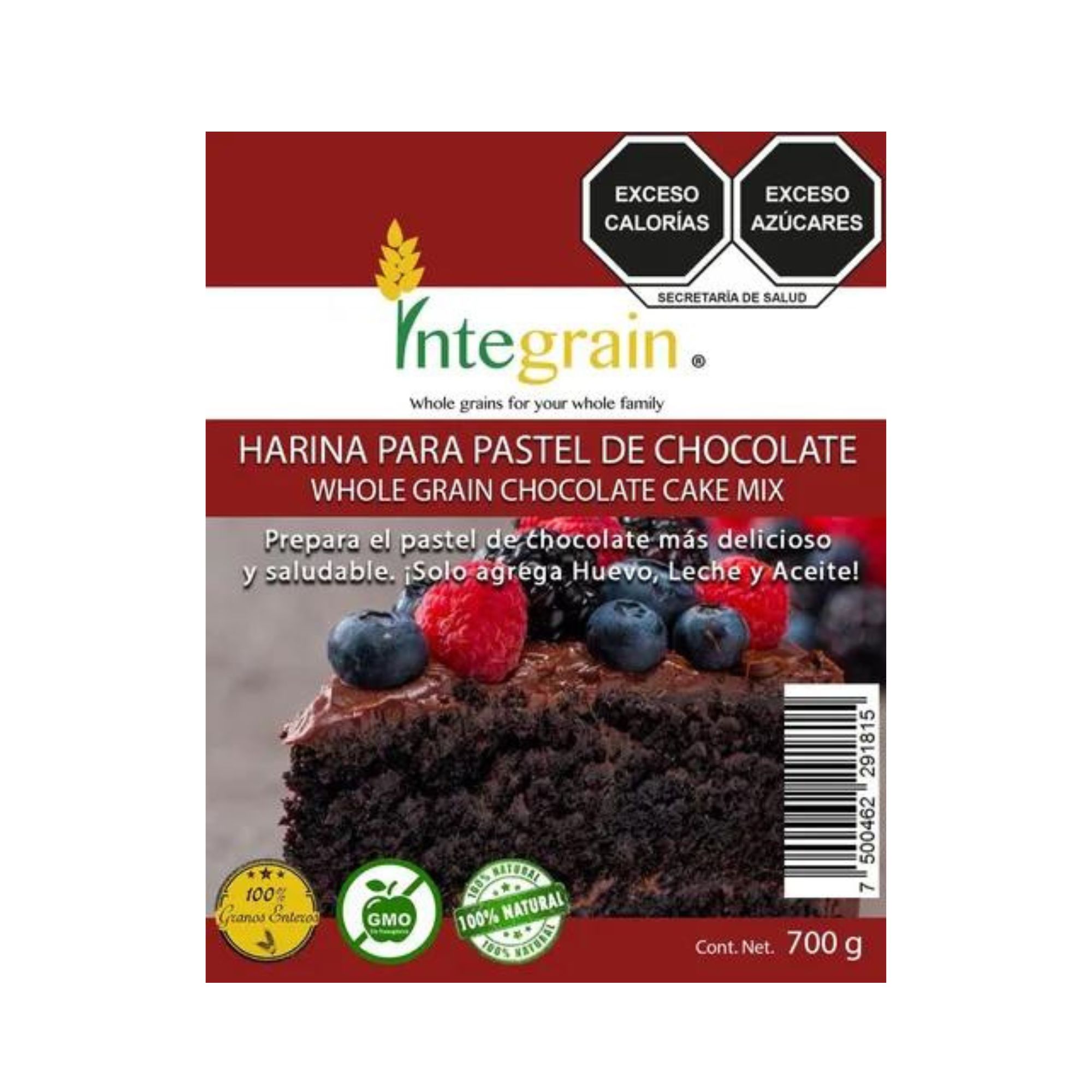 Harina para pastel de chcocolate