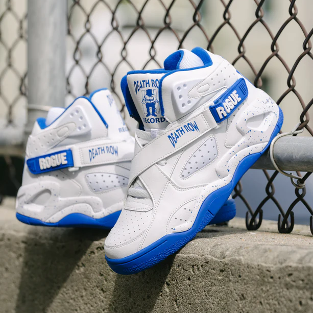 Tenis Patrick Ewing Rogue Deathrow Blanco Azul de Caballero Original