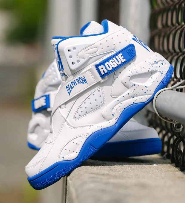 Tenis Patrick Ewing Rogue Deathrow Blanco Azul de Caballero Original