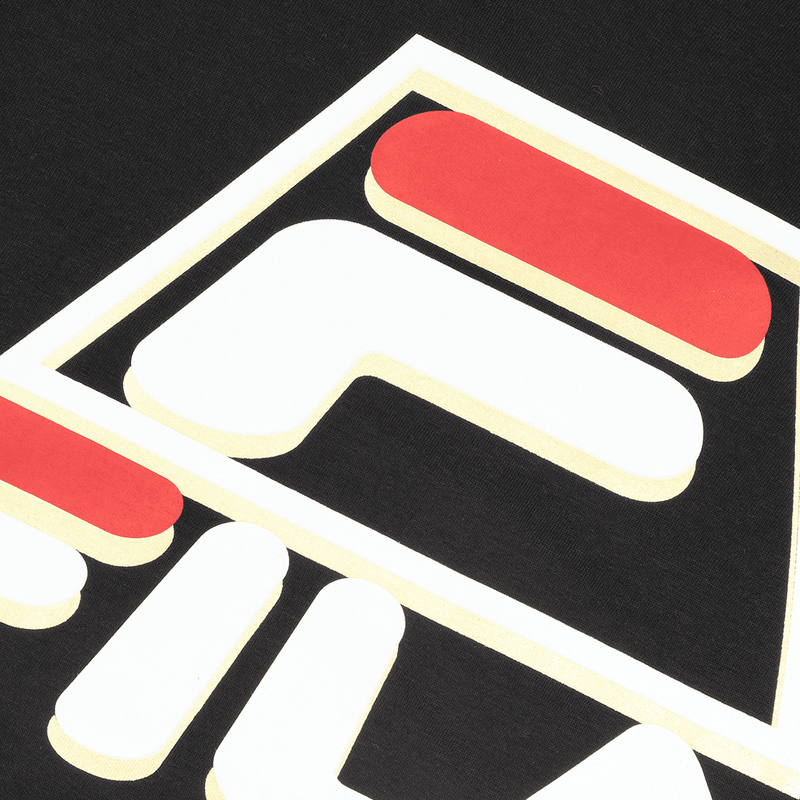 Playera Fila Grant Hill Icon Negro Dorado De Caballero Original