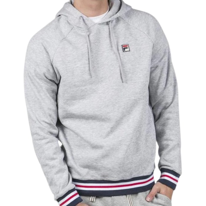 Sudadera Fila Vintage College Gris De Caballero Original.
