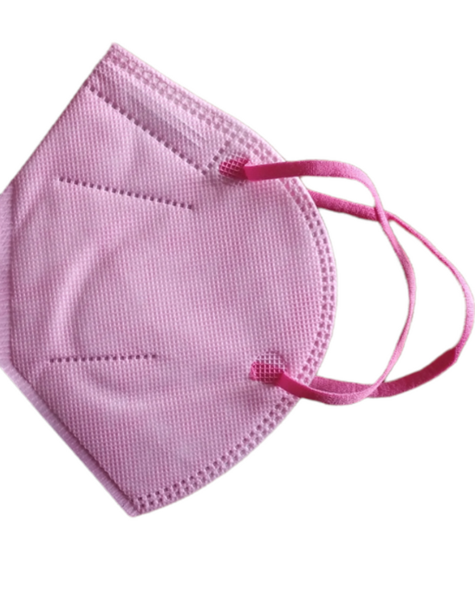 10 cubrebocas rosas para adulto KN95