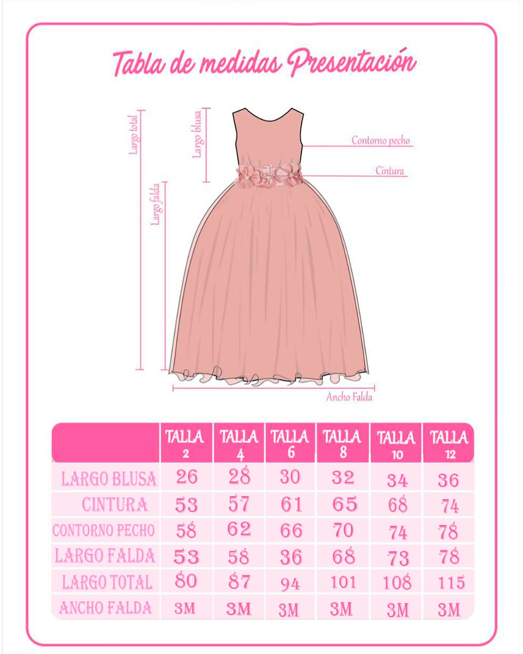 Vestido Niña Fiesta Elegante Maylin Modelo Sasha 3D