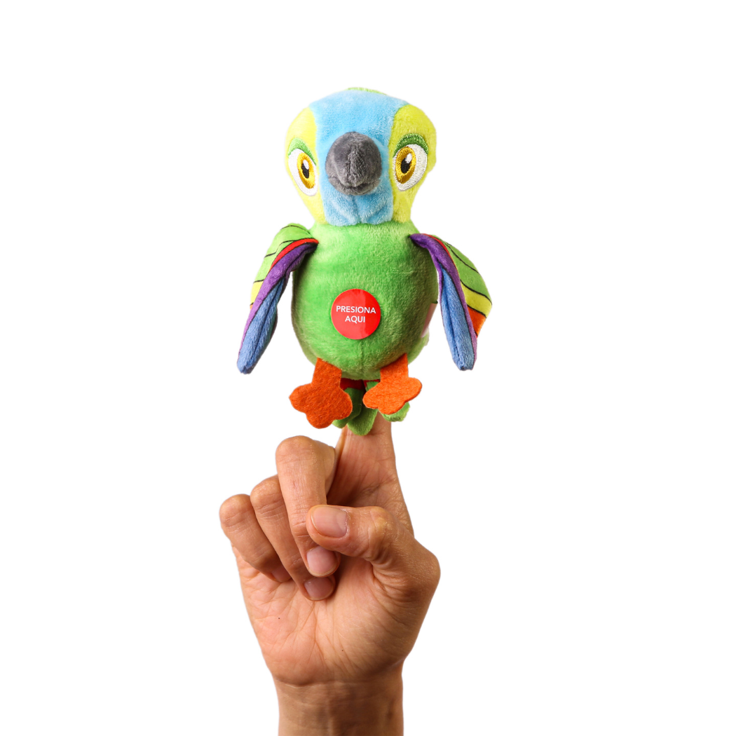 Titeres de dedo musicales la Granja de Zenon combo x2 Pepe Lorito y Vaca Lola