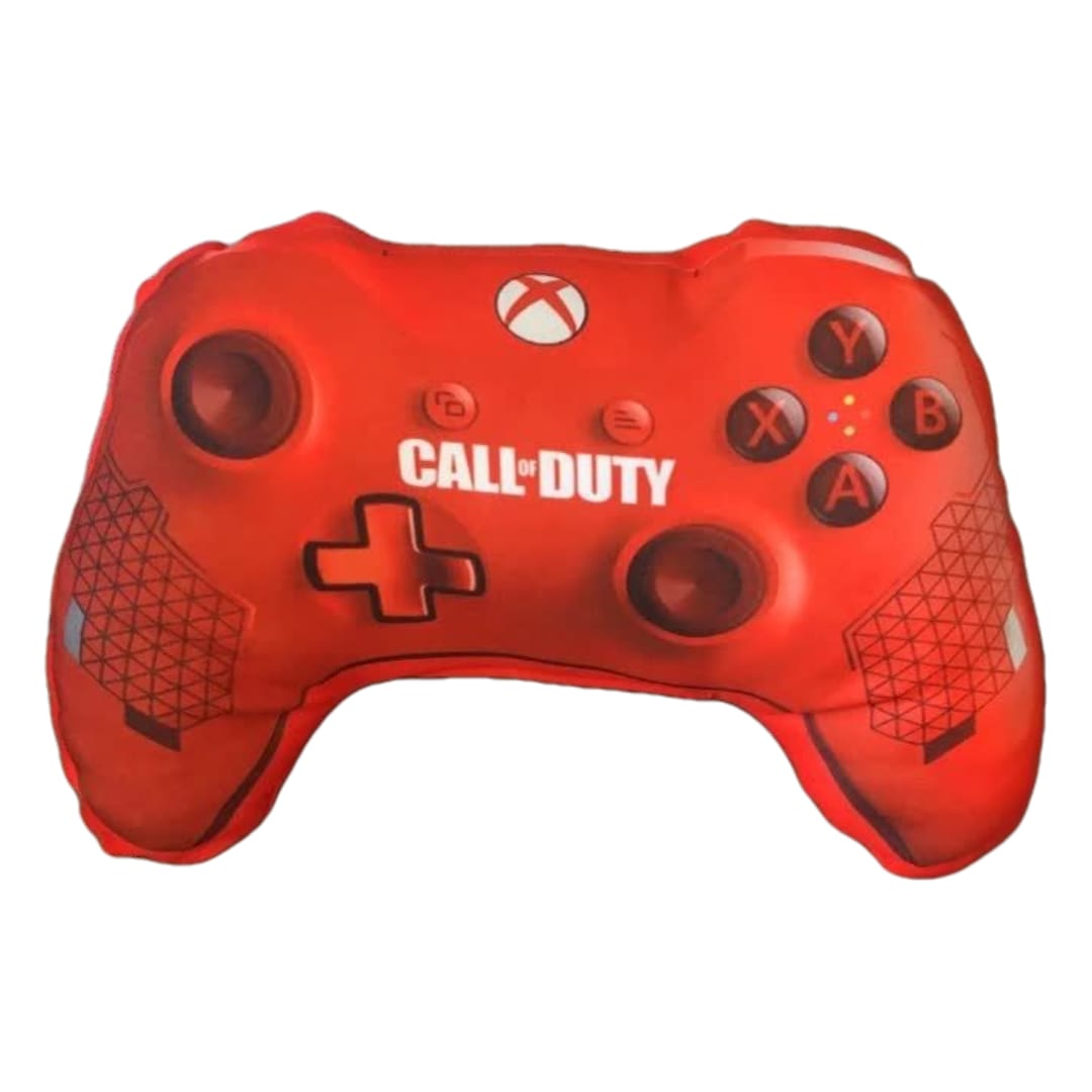 COJIN DECORATIVO CONTROL VIDEOJUEGO ROJO 55X35