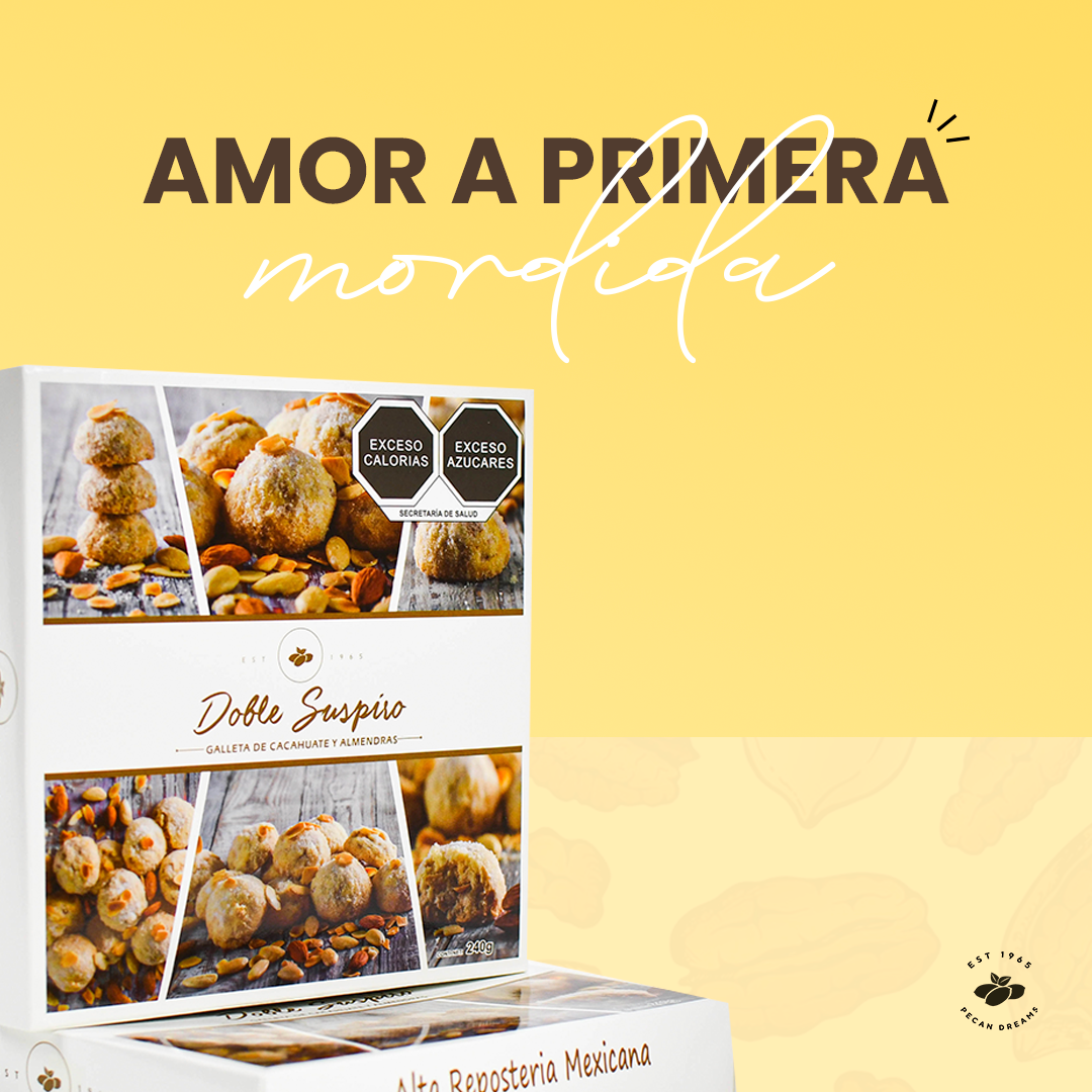 Doble Suspiro - Galletas De Cacahuate Con Almendra Gourmet 240g (2 Piezas)