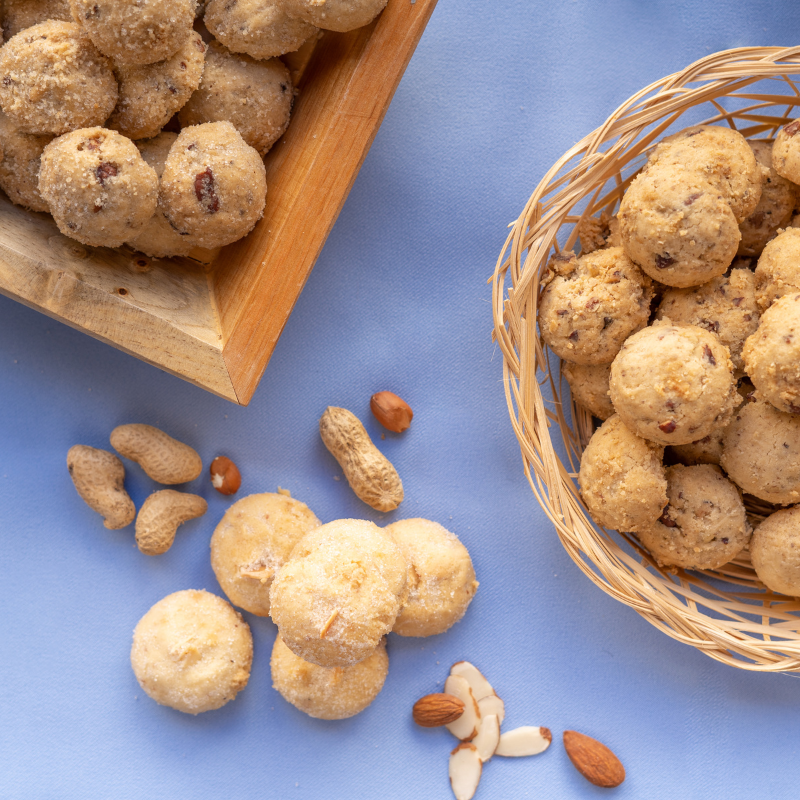 Doble Suspiro - Galletas De Cacahuate Con Almendra Gourmet 240g (2 Piezas)