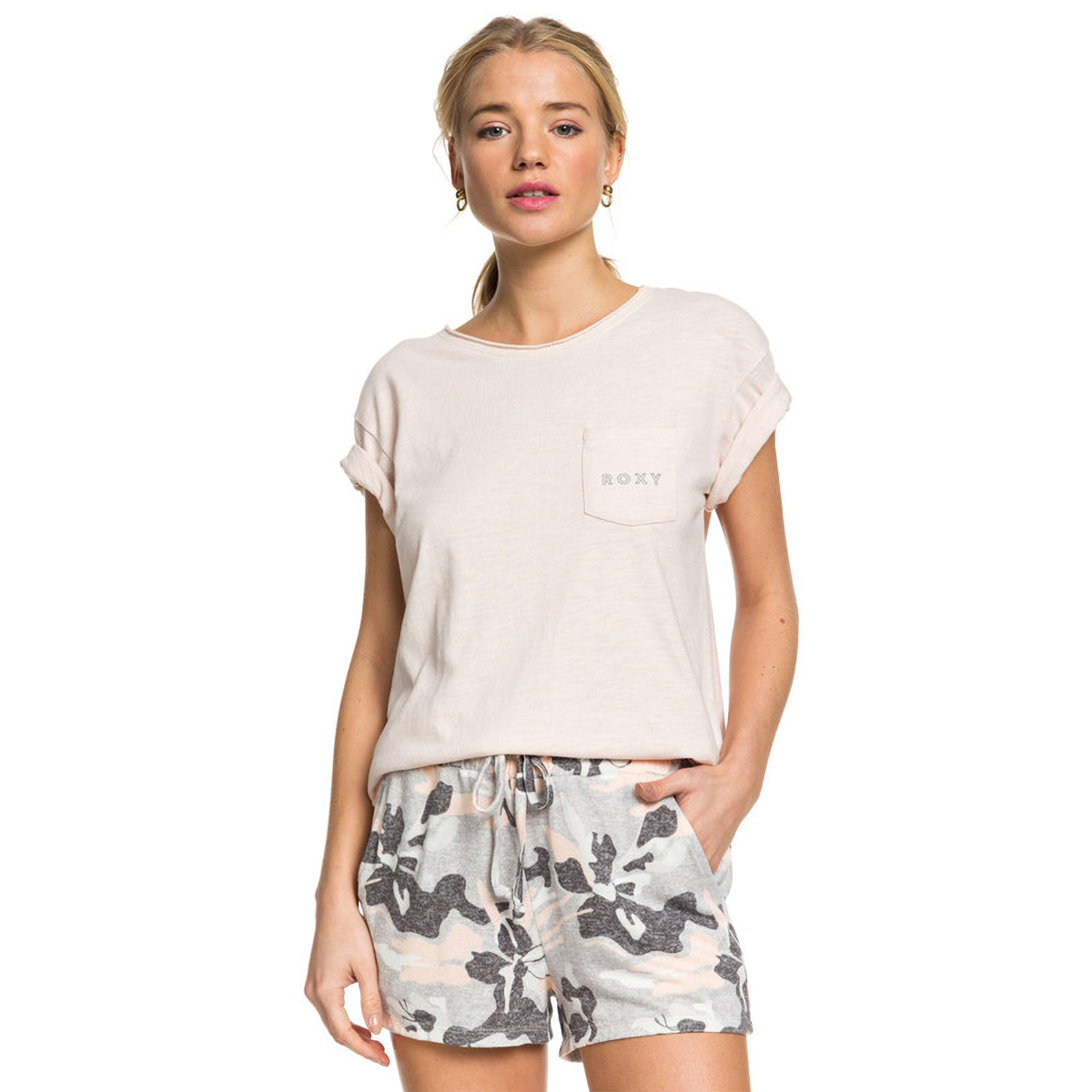 Short Roxy Mujer Gris Forbidden Summer Erjns03263sgr6