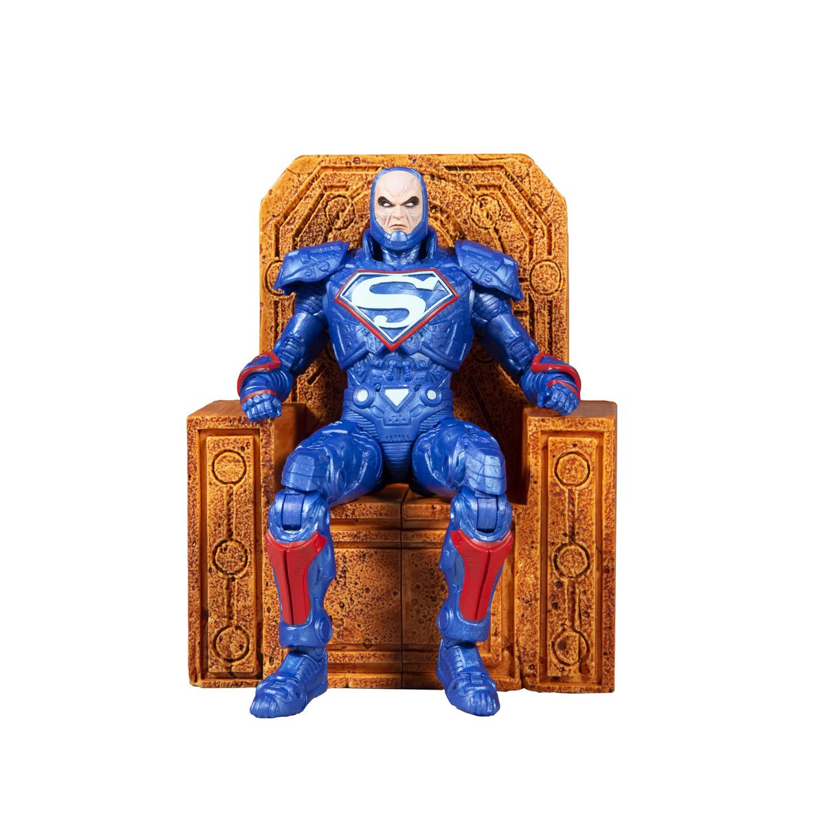 DC Multiverse Lex Luthor Blue Power Suit Justice League: The Darkseid War