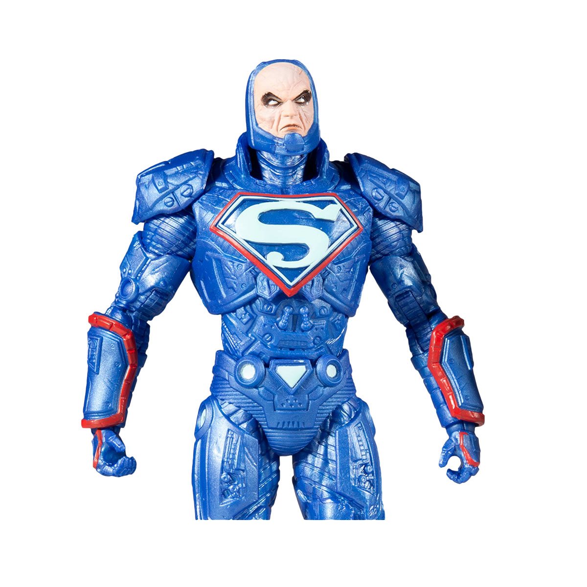 DC Multiverse Lex Luthor Blue Power Suit Justice League: The Darkseid War