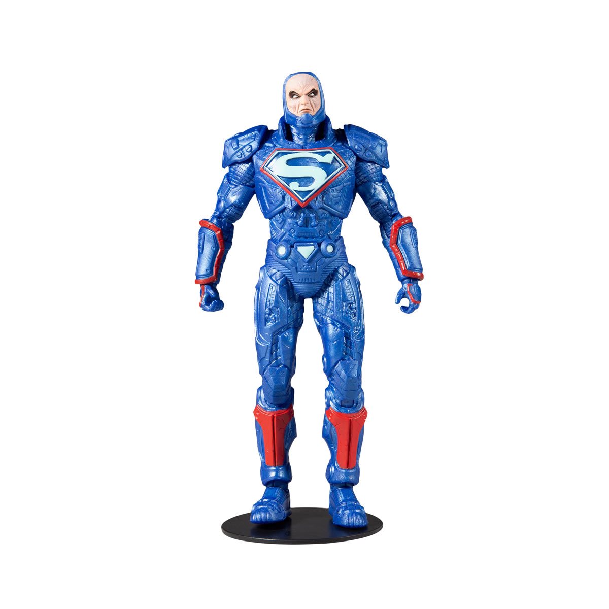 DC Multiverse Lex Luthor Blue Power Suit Justice League: The Darkseid War