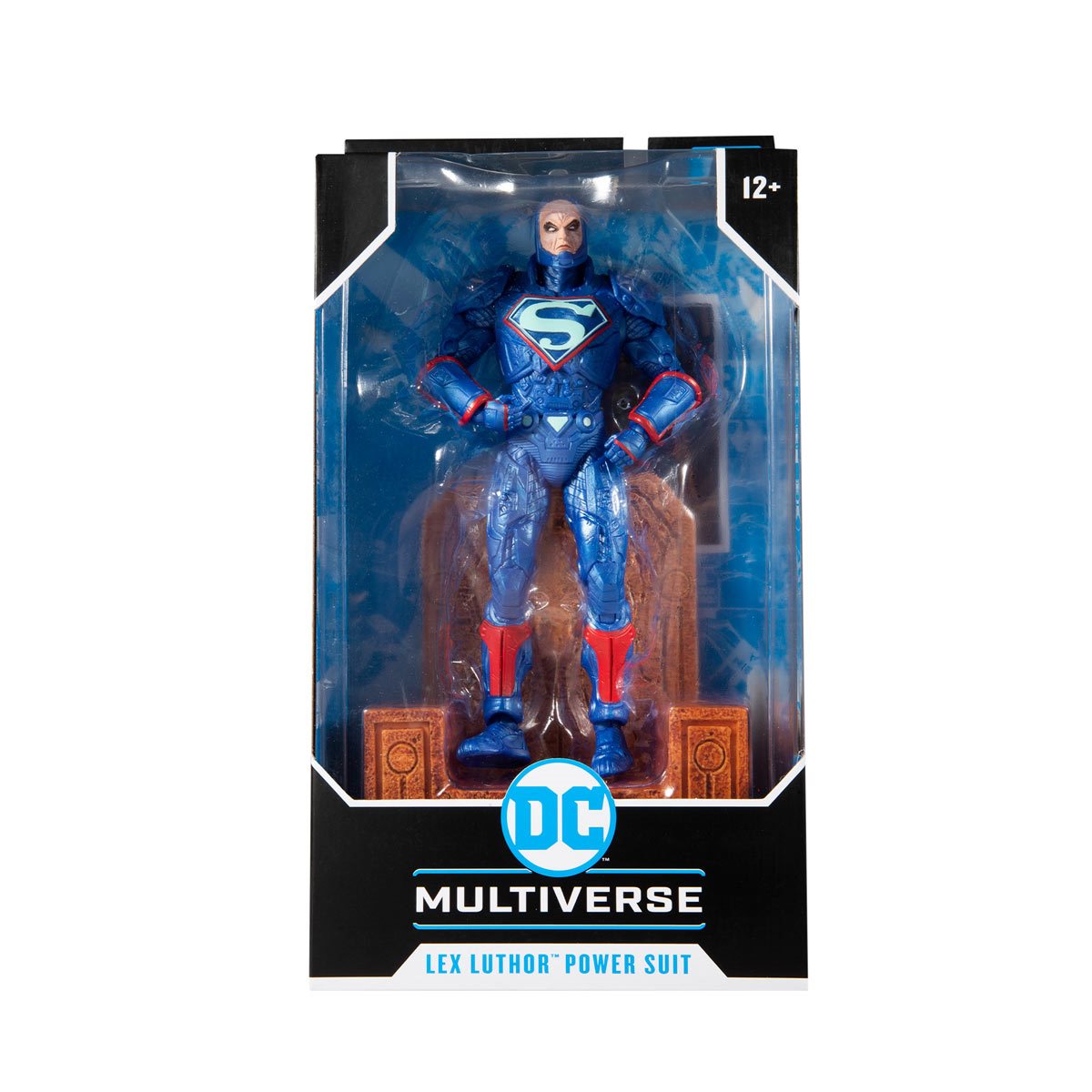 DC Multiverse Lex Luthor Blue Power Suit Justice League: The Darkseid War