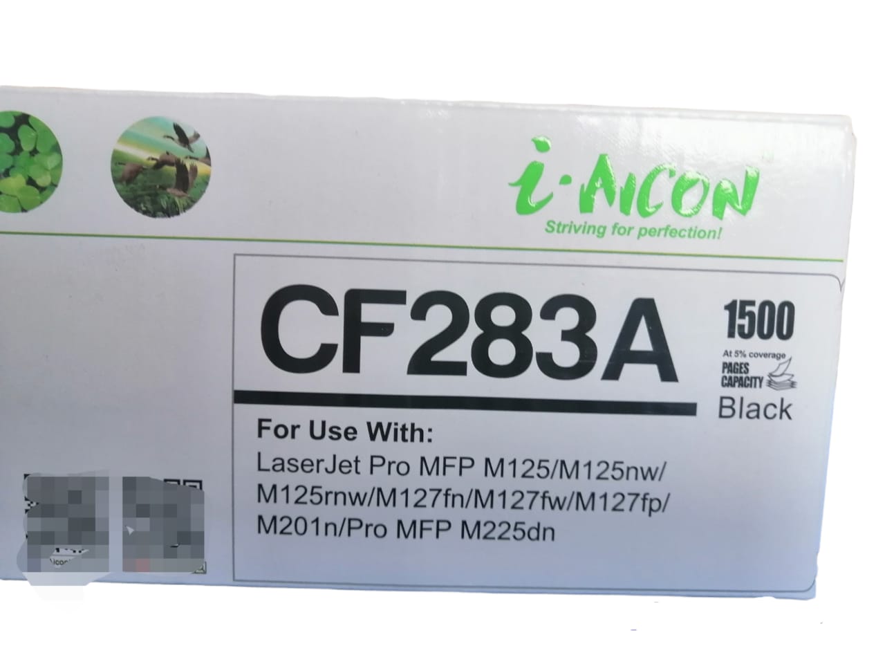 Cartucho tóner CF 283 A (83 A) compatible genérico nuevo para uso en, M201 / M202 / M125 / M127 / M201 / M225 / M226