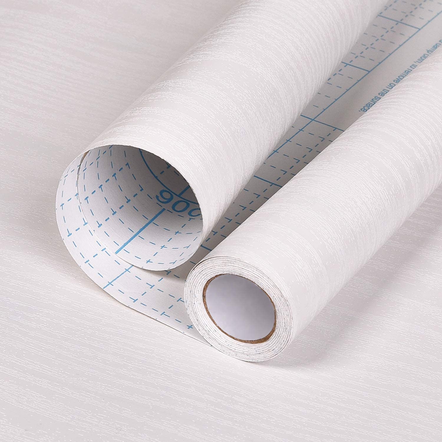 Papel tapiz adherible textura nordico blanco 10m x 45cm