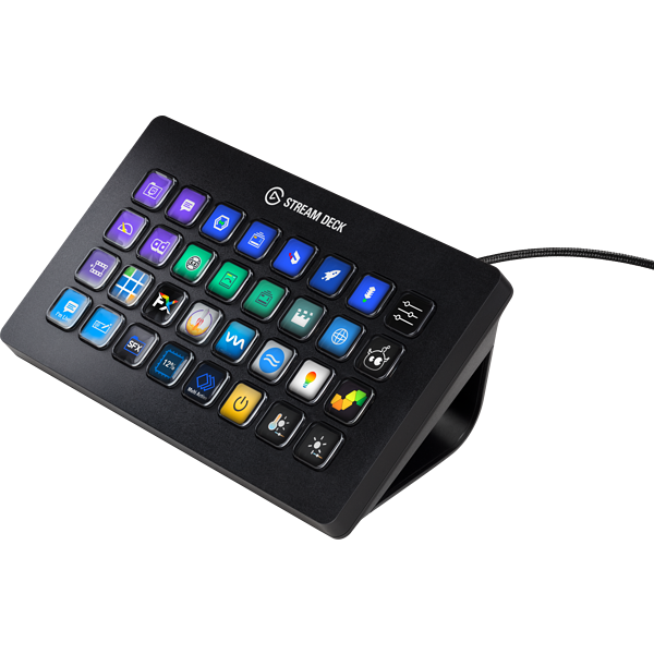 Controlador de Transmision ElGato Stream Deck USB 32 Teclas Negro