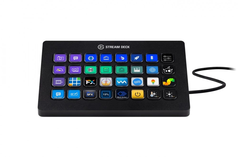 Controlador de Transmision ElGato Stream Deck USB 32 Teclas Negro