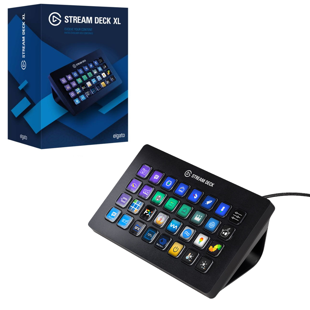 Controlador de Transmision ElGato Stream Deck USB 32 Teclas Negro