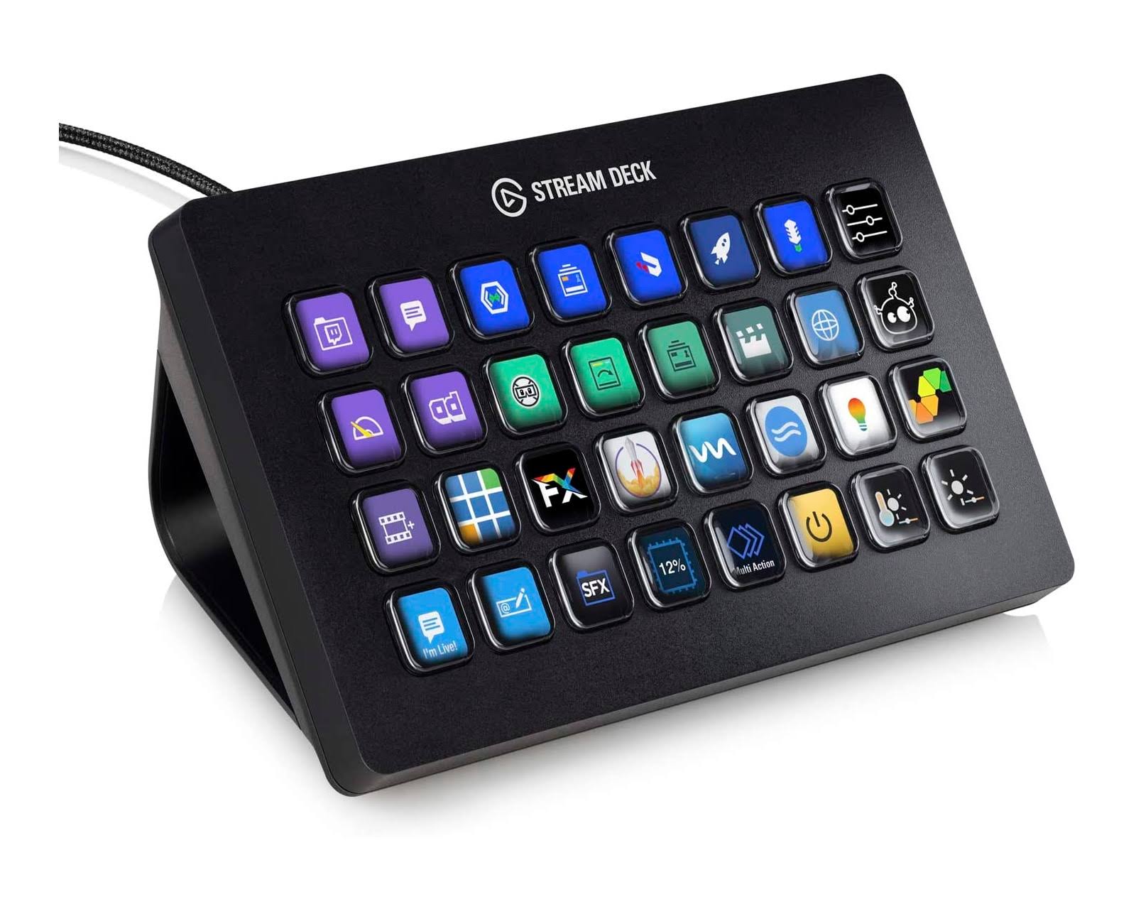 Controlador de Transmision ElGato Stream Deck USB 32 Teclas Negro