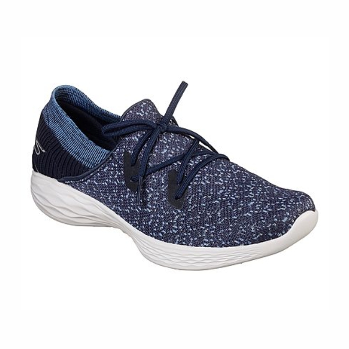 Skechers You Exhale Azul Blanco Tenis Dama 14964NVY