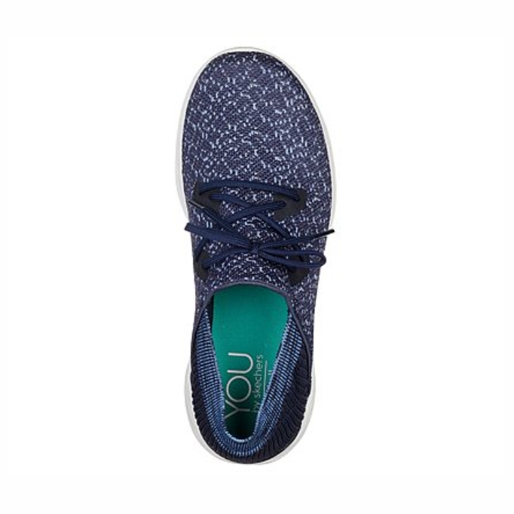 Skechers You Exhale Azul Blanco Tenis Dama 14964NVY