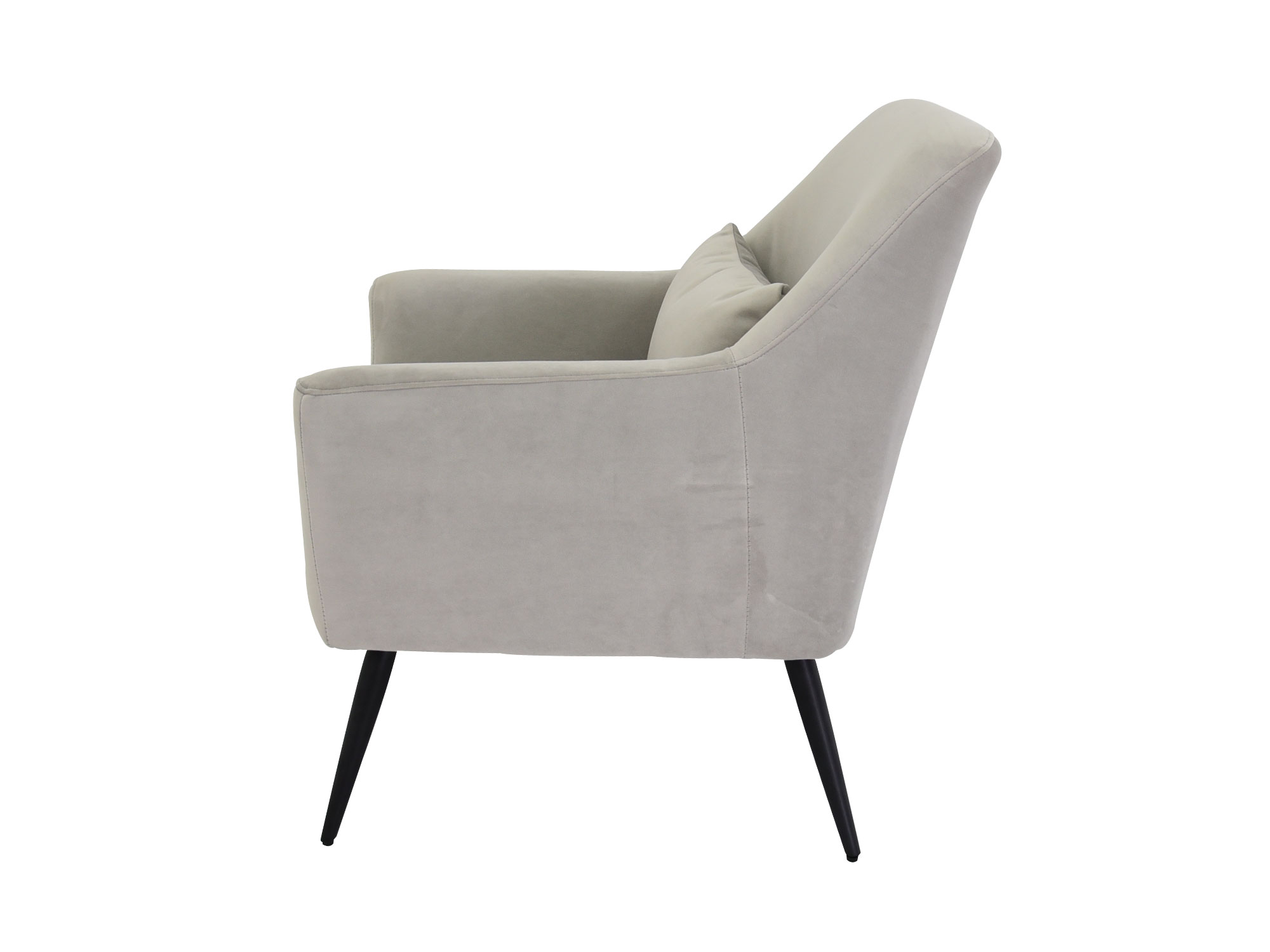 Sillón individual York de Tela color Gris Claro